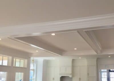 Millwork coffered ceiling